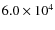$6.0\times10^4$