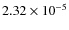 $2.32\times 10^{-5}$