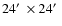 $24\hbox{$^\prime$ }\times 24\hbox{$^\prime$ }$