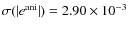 $\sigma(\vert e^{{\rm ani}}\vert)=2.90\times 10^{-3}$