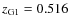 $z_{{\rm G1}}=0.516$