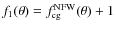 $f_{1}(\theta)=f_{{\rm cg}}^{{\rm NFW}}(\theta) + 1$