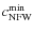 $c_{{\rm NFW}}^{{\rm min}}$