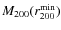 $M_{200}(r_{200}^{{\rm min}})$