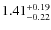 $1.41_{-0.22}^{+\rm0.19}$