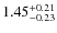 $1.45_{-0.23}^{+\rm0.21}$