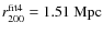$r_{200}^{{\rm fit}4}=1.51~\mbox{Mpc}$