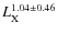 $L_{{\rm X}}^{1.04\pm0.46}$