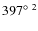 $397\hbox{$^\circ$ }^{2}$