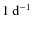 $1~{\ensuremath{{\rm d}^{-1}} }$