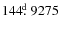 $144\hbox{$.\!\!^{\rm d}$ }9275$