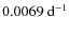 $0.0069~{\ensuremath{{\rm d}^{-1}} }$