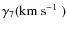 $\gamma_{7}(\mbox{${\rm km}~{\rm s}^{-1}$ })$