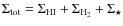 $\Sigma_{\rm tot} = \Sigma_{\rm HI} + \Sigma_{\rm H_2} + \Sigma_{\star}$