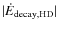 $\vert\dot{E}_{\rm decay,HD}\vert$