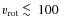 $v_{\rm rot} \mathbin{\lower 3pt\hbox
{$\rlap{\raise 5pt\hbox{$\char'074$ }}\mathchar''7218$ }}100~$
