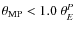 $\theta_{\rm MP} < 1.0~\ensuremath{\theta_{E}} ^P$