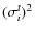 $(\sigma_i^t)^2$