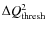 $\Delta Q^2_{\rm thresh}$