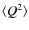 $\langle Q^2\rangle$