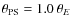 $\theta_{\rm PS}=1.0~\ensuremath{\theta_{E}} $