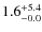 $\rm 1.6^{+ 5.4}_{- 0.0}$