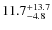 $\rm 11.7^{+ 13.7}_{- 4.8}$