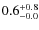 $\rm0.6^{+ 0.8}_{- 0.0}$