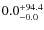 $\rm0.0^{+ 94.4}_{- 0.0}$