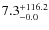 $\rm 7.3^{+ 116.2}_{- 0.0}$