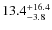 $\rm 13.4^{+ 16.4}_{- 3.8}$