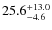 $\rm 25.6^{+ 13.0}_{- 4.6}$