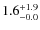 $\rm 1.6^{+ 1.9}_{- 0.0}$