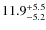 $\rm 11.9^{+ 5.5}_{- 5.2}$