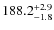 $\rm 188.2^{+ 2.9}_{- 1.8}$