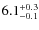 $\rm 6.1^{+ 0.3}_{- 0.1}$