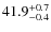 $\rm 41.9^{+ 0.7}_{- 0.4}$