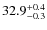 $\rm 32.9^{+ 0.4}_{- 0.3}$