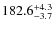 $\rm 182.6^{+ 4.3}_{- 3.7}$