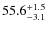 $\rm 55.6^{+ 1.5}_{- 3.1}$