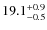 $\rm 19.1^{+ 0.9}_{- 0.5}$
