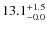$\rm 13.1^{+ 1.5}_{- 0.0}$