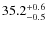$\rm 35.2^{+ 0.6}_{- 0.5}$