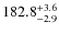 $\rm 182.8^{+ 3.6}_{- 2.9}$