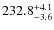 $\rm 232.8^{+ 4.1}_{- 3.6}$
