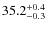 $\rm 35.2^{+ 0.4}_{- 0.3}$