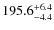 $\rm 195.6^{+ 6.4}_{- 4.4}$