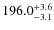 $\rm 196.0^{+ 3.6}_{- 3.1}$
