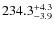 $\rm 234.3^{+ 4.3}_{- 3.9}$