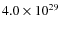 $4.0 \times 10^{29}$